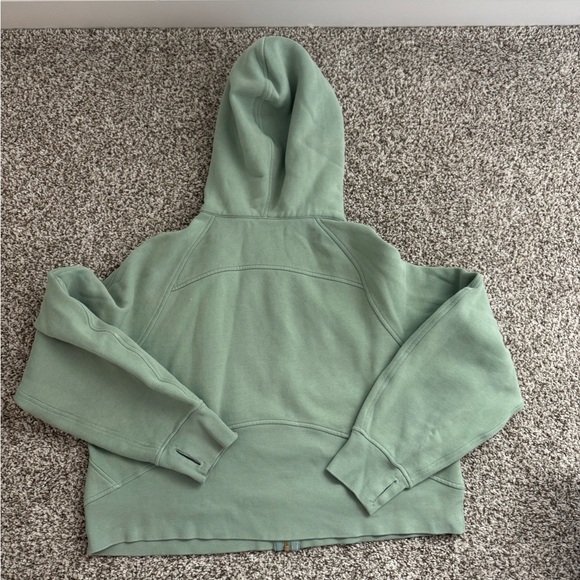 Lululemon Scuba Green Zip-Up Hoodie size large - Picture 2 of 6